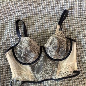 Blush Lace corset bra